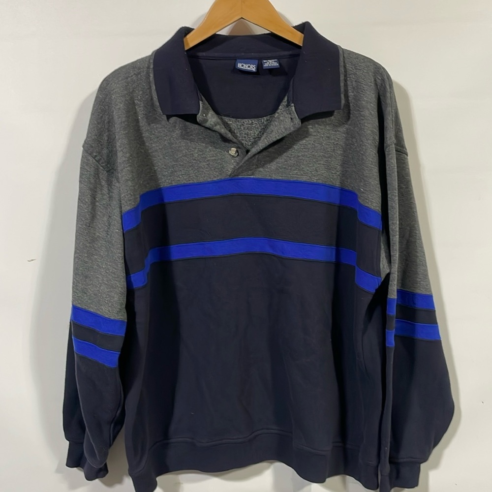 Vintage 90s collared crewneck sweatshirt